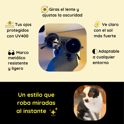 Lentes con Control de Luz Ajustable