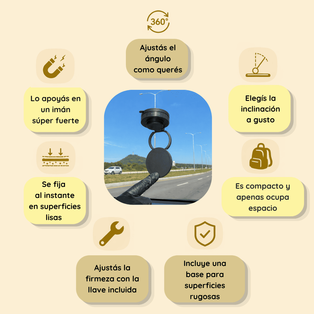 Soporte magnético para celular